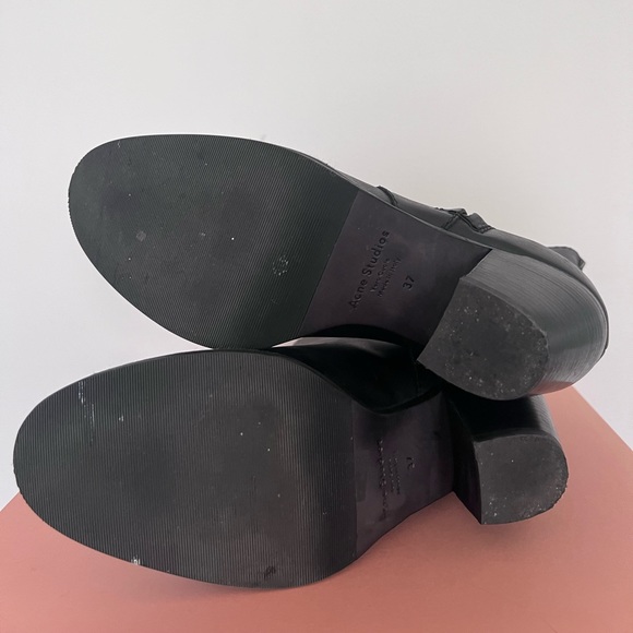 Acne Studios Pistol Black Leather Boots Size 37, worn 1x - Picture 6 of 7
